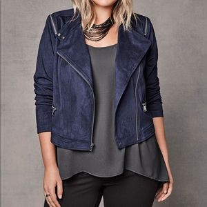 Torrid faux suede cropped jacket